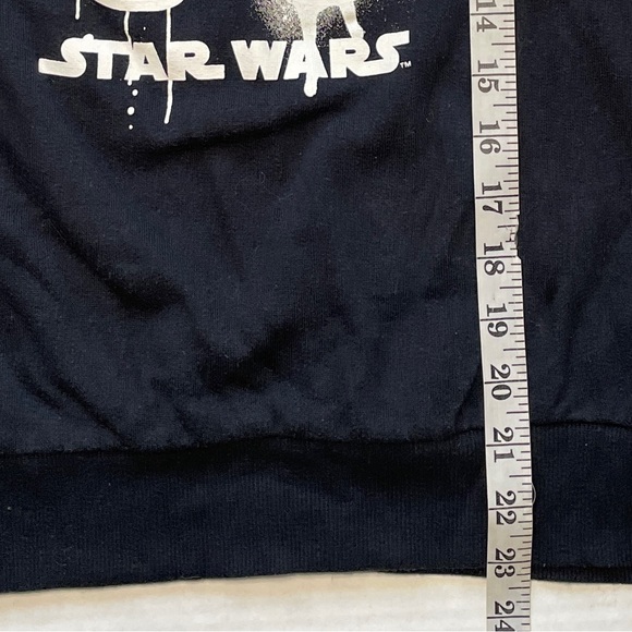 STAR WARS Sweatshirt Kids Boys Youth Large StormTrooper Glow in The Dark Black - Picture 5 of 5